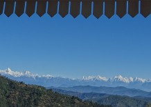 Peach - Panoramic View of Himalayas from Peach's Balcony